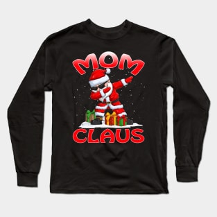 Mom Santa Claus Christmas Matching Costume Long Sleeve T-Shirt